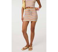 Pink Vanilla Women's Multi Multi Stripe Tie Skirt | Size: Medium/Large Pink Vanilla Multicolor M/L