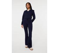 Pink Vanilla Women's Navy Pin Tuck Jersey Flares | Size: Medium Pink Vanilla Navy M
