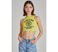 Pink Vanilla Women's Oakland Ribbed Vest in Lime | Size: Medium/Large Pink Vanilla Lime M/L