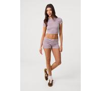 Pink Vanilla Women's Pink Jersey Stripe Shorts | Size: Medium Pink Vanilla Pink M