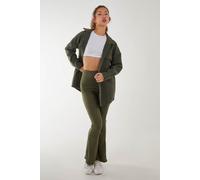 Pink Vanilla Women's Ribbed Leggings in Khaki | Size: Medium Pink Vanilla Khaki M