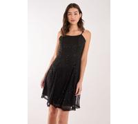 Pink Vanilla Women's Sequin Lace Mini Dress in Black | Size: Small Pink Vanilla Black S