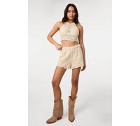 Pink Vanilla Women's Stone Crochet Shorts | Size: Medium/Large Pink Vanilla Stone M/L