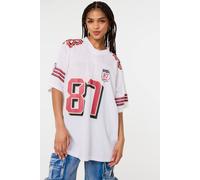 Pink Vanilla Women's White Sports Jersey Pink Vanilla White One Size