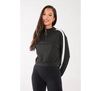 Pink Vanilla Zip Up Sweatshirt In Black Black S