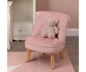 Pink Velvet Kids Chair | Estelle