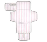 Pink Vertical Stripes Reusable Diaper Changing pad with Tissue Pocket Portable Changing pad for Baby for Moms, Dads cambiadores de pa?ales para Bebes