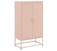 (pink) vidaXL Highboard Sideboard Side Cabinet Home Storage Organiser Cupboard Steel