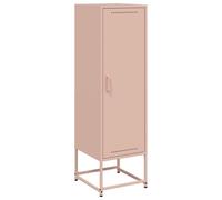 (pink) vidaXL Highboard Sideboard Side Cabinet Storage Organiser Cupboard Black Steel