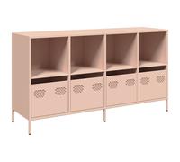 (pink) vidaXL Sideboard Olive Green 135x39x73.5 cm Cold-rolled Steel storage cabinet