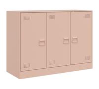 (pink) vidaXL Sideboard Storage Cupboard Side Cabinet Highboard Mustard Yellow Steel