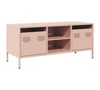 (pink) vidaXL TV Cabinet TV Stand Media Hifi Cabinet TV Unit Cold-rolled Steel