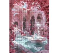 Pink Villa Jigsaw Puzzle 2000 Piece, Puzzles for Adults 2000, The Impossible Challenge, Jigsaw Puzzle Games Classic Educational, Wooden Puzzles, for Home Wall Decoration Gift FNKL1-309