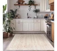 Pink Vintage Design Flower Area Rug 3x5 Cover Print Distressed Carpet Multi Rug Kitchen Living Room Bedroom Dining Room