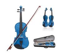 Pink Violin 4/4 Maple Panel For Beginners Violin Suitable Music Course Study Ornament With Practical Parts (Color : Dark blue)