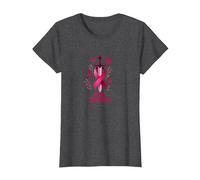 Pink Warrior: Breast Cancer Awareness Butterfly Sword T-Shirt, Women, Dark Heather Grey, XXL
