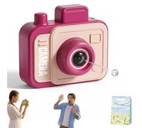 Pink Water Gun Prank, Double-Sided Squirt Toy with Dual Triggers, Novelty Gag Gifts, Mini Fake Digital Camera for Pranks & super soaker Water Fights for Family Games Parties (Pink)