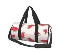 Pink watermelon Canvas travel bag, large capacity, can be carried on the shoulder
