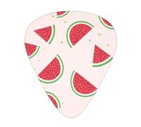 Pink watermelon Guitar picks, 12 pieces per pack, 3 different thicknesses, suitable for guitar, bass, ukulele and other instruments.