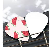 Pink watermelon Patterned guitar pick set - (thin/medium/thick), widely compatible with all kinds of stringed instruments,