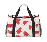 Pink Watermelon Print Duffle Bag for Travel,Shoulder Weekender Overnight Handbag, Sports Tote Gym Bag for Men Women