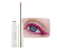 Pink Waterproof Mascara,4D-Fiber Colorful Mascara - Long-Lasting & Smudge-Proof Volumizing mascara - Charming Silk Fiber Eyelash,Extra Long Thick Lengthening Lash for Christmas, Stage, Party