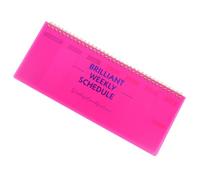 Pink Weekly Planning Pad Tear off Notepad for Office Schedule