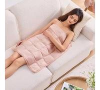 Pink Weighted Lap Blanket for Adults 7lbs, 24"x29", Cooling Heavy Throw Blanket, Portable Travel Weighted Blankets, Soft Small Blankets Gift for Sleeping