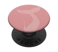 Pink Whale Fin Orcas Rescue Orca Sea Animal Whale Ocean PopSockets Adhesive PopGrip
