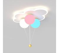 Pink/White Cloud Ceiling Lamp for Kids' Room Acrylic Chandelier Close to the Ceiling (3000K/6000K)