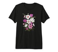 Pink White Daisy Wildflower Bouquet Garden Flower Premium T-Shirt