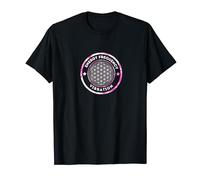Pink White Flower of Life Energy Frequency Vibration design T-Shirt