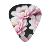 Pink White Gold Flower Print Organizer Storage Box Different Thickness Guitar Picks For Acoustic Guitar