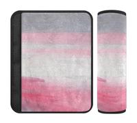 Pink White Gray Ink Art Painting 2 pcs car Accessory Release Stress to Your Neck and Shoulders for Auto accesorios para carro