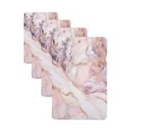 Pink White Marble Pattern Car Air Fresheners Cards 4 Pcs Hanging Fragrance Scented Cards Long-Lasting Car Aromatherapy Tablets for Wardrobe Bathroom Car Interior Mirror Pendant Gifts
