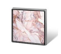 Pink White Marble Pattern Square Badges Metal Memorial Pins Exquisite Button Badge Lapel Pins Fashion Square Brooch Crafts Gifts Clothes Decorative Pin for Adult Brooch