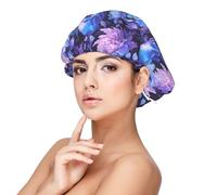 pink white Skull flower Silk Bonnet for Sleeping Women Men - Adjust Satin Bonnet for Sleeping, Soft Comfrt Hair Bonnet for Sleeping