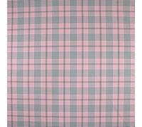 Pink White Tartan Check Irvine Inspired Poly Viscose Fabric 58" Dress Craft10178 (1 Metre)