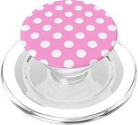 Pink White Tiny Polka Dot Boho Vintage Aesthetic PopSockets PopGrip for MagSafe