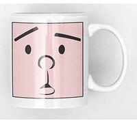 Pink Whole face Karl Pilkington new Quick and Easy Funny Office Style Ceramic Tea and Coffee Mug