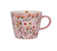 Pink Wild Daisy Mug, Pink Mug, Pretty Floral Mug, Pink Meadow Flower Mug, Housewarming Gift, Mug for Tea, Floral Coffee Mug, Tea Cup, Kitchen Gift, Housewarming Present, Tea Mug