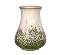Pink Wildflower Garden Bouquet Vase 13.5x18.5x13.5cm Floral Arrangement Crackle Ceramic Decor Pot