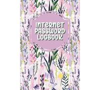 Pink Wildflower Internet Password Journal: Pretty Feminine Logbook for Website Logins, Passwords & Notes, Cute Floral Password Keeper