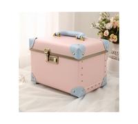 (Pink with light blue (13 inches)) Net Red INS Wind Superfire Makeup Box Practice With A Large Capacity Storage Box Tattoo Toolbox Korean Version Of Korean Makeup