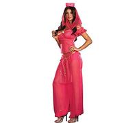 Pink Womens Fancy Dress Belly Dancer Jasmine Aladdin Arabian Nights Princess Costume (14)