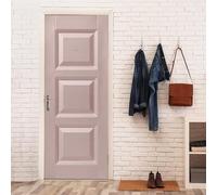 Pink Wood Door Stickers for Interior Doors Geometry 3D Door Sticker Murals Decals Wallpaper Self Adhesive Waterproof Poster for Bedroom Living Bathroom 77x200 cm A-4686