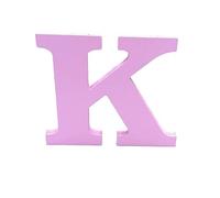 Pink Wooden MDF Letter K - Size 8cm Tall - Free Standing Wooden Letters for Arts & Crafts Personalized Name Decor