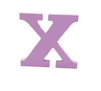 Pink Wooden MDF Letter X - Size 8cm Tall - Free Standing Wooden Letters for Arts & Crafts Personalized Name Decor