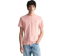 (Pink, XL) Gant Mens Crew Regular Fit Short Sleeve T-Shirts