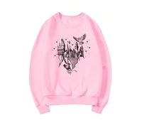 (Pink, XXXL) Wizard Castle Sweatshirt Believe in Magic Hoodies Magical School Sweatshirts Women Long Sleeve Pullover Wizard School Hoodie Top